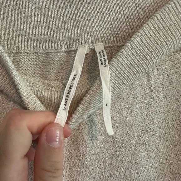 Anthropologie NWT Sparkle Embellished Gold/Cream Leg Slits Midi Skirt - Picture 4 of 5